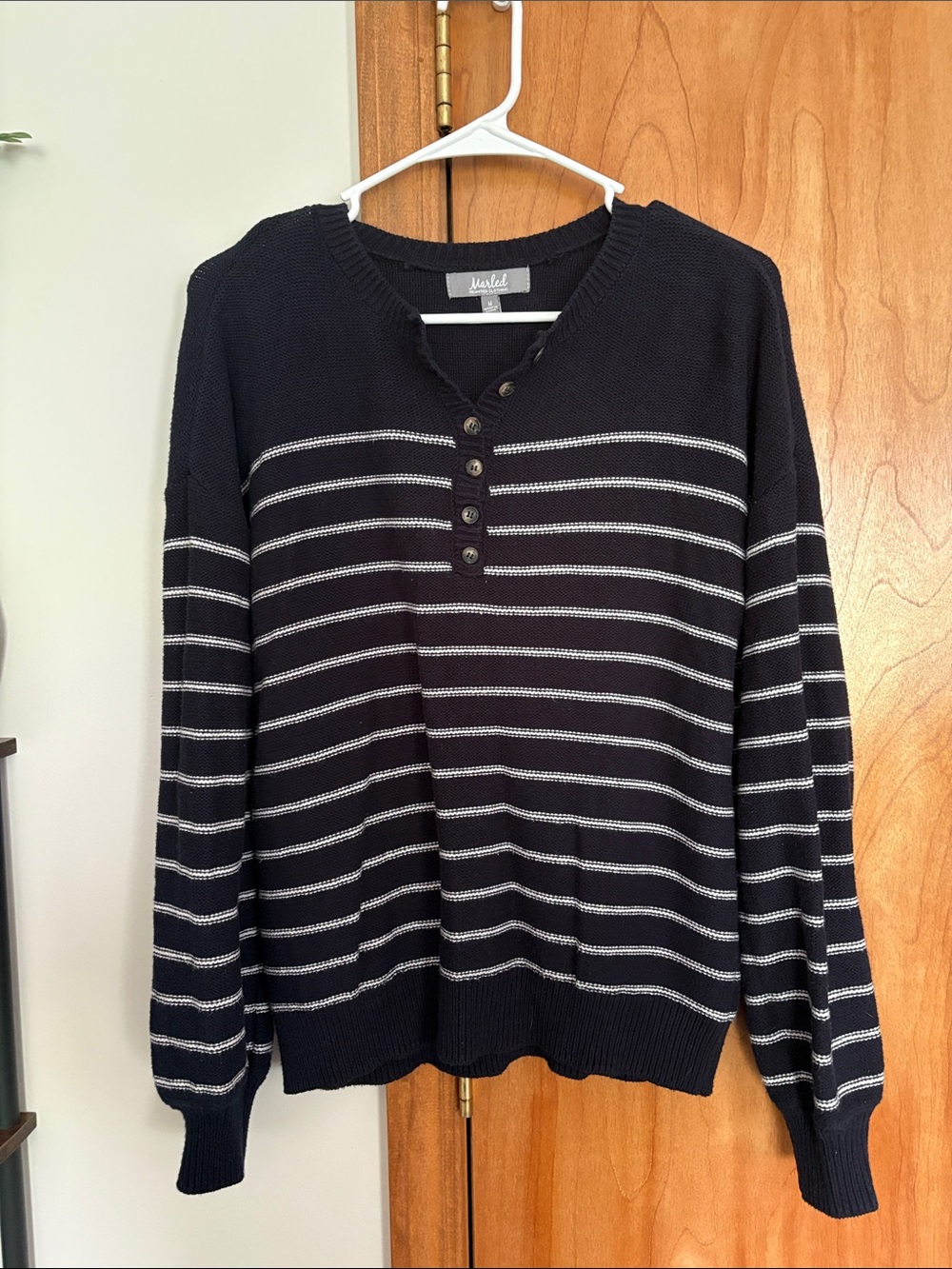 Navy Striped Sweater